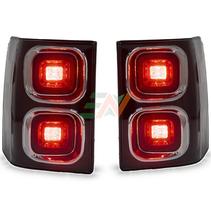 Vehicle Headlamp Plug And Play Upgrade Replacement Range Rover Vogue L322 taillight upgrade - Defender Style LED taillights pair