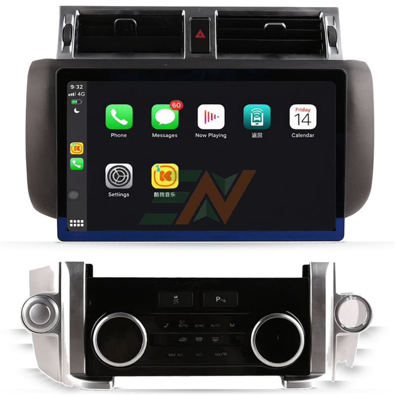 Sistema de infoentretenimiento Land Rover Discovery 4 Integración de panel de CA con pantalla Android y controles de clima