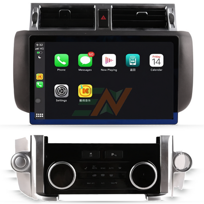 Sistema de infoentretenimiento Land Rover Discovery 4 Integración de panel de CA con pantalla Android y controles de clima