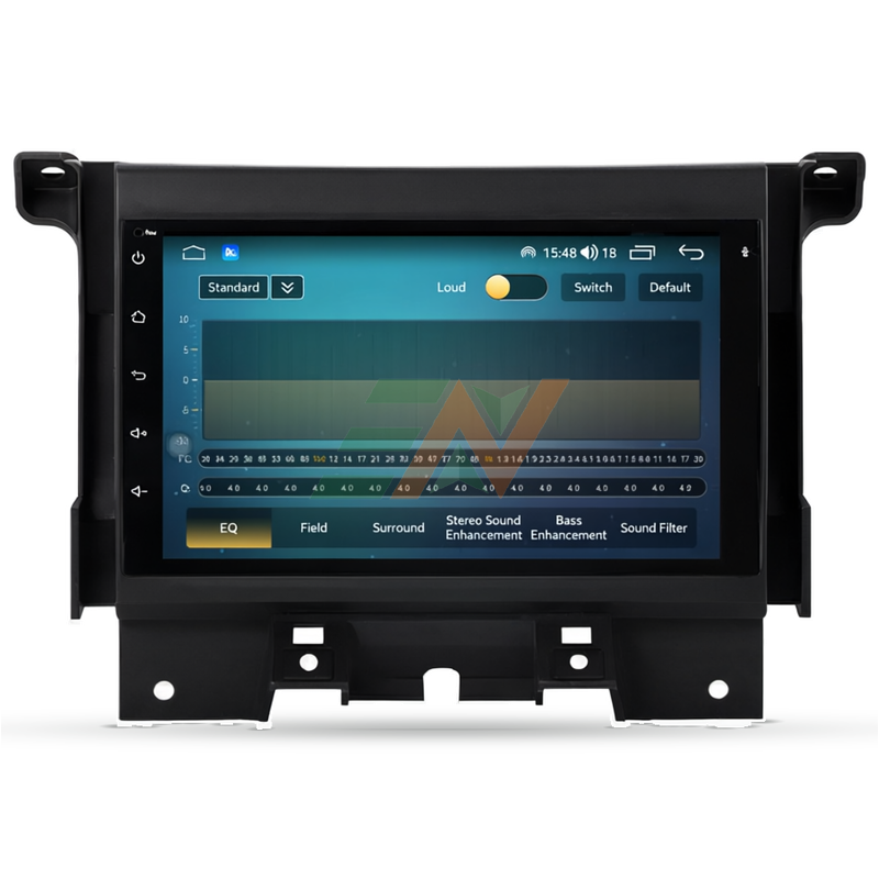Land Rover Discovery 4 Android unidad principal de radio para automóvil con filtro de sonido y pantalla de configuración de EQ