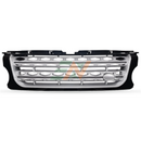 Land Rover Discovery 4 front bumper grille black frame with silver trim