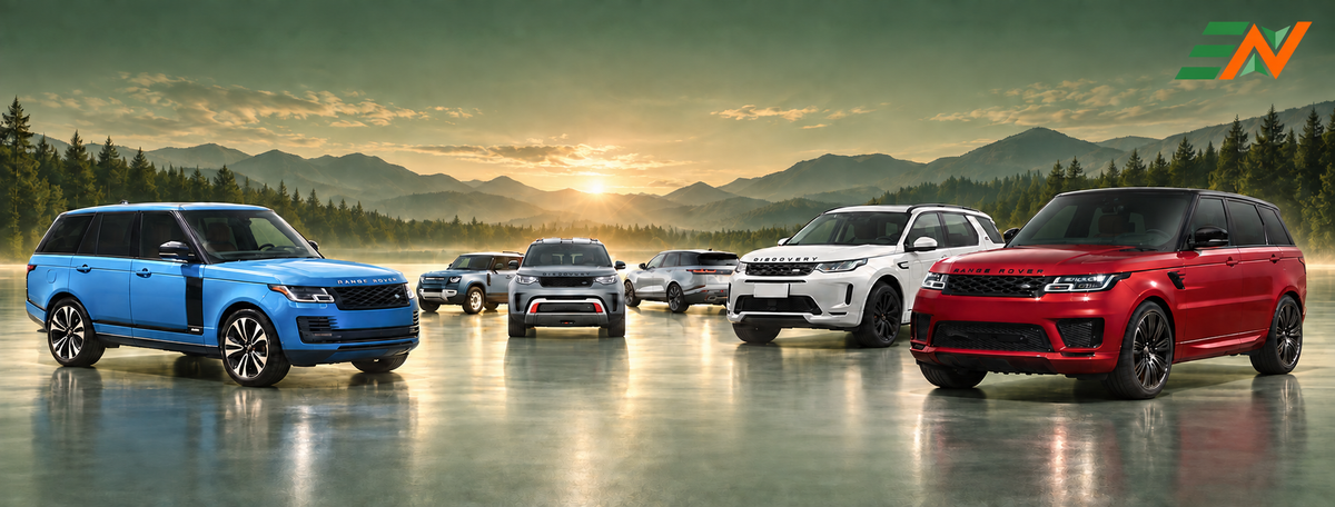 Land Rover and Range Rover vehicle models featured in Euronavigate Car Brands