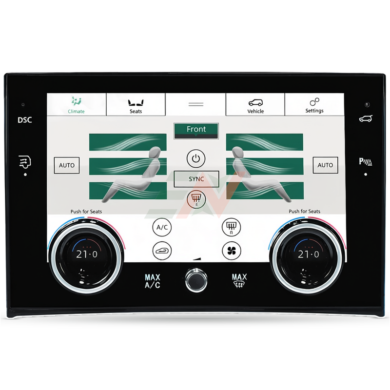 LCD Touch Screen HVAC Replacement Board for Range Rover Vogue L322 with individual temperature control display