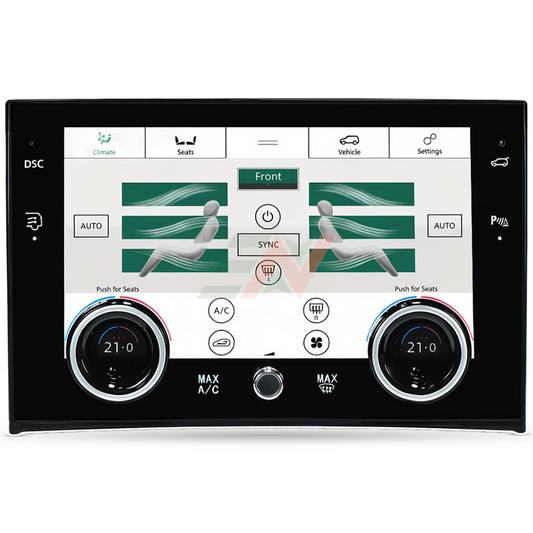 LCD HVAC con pantalla táctil Placa de repuesto para Range Rover Vogue L322 con pantalla de control de temperatura individual