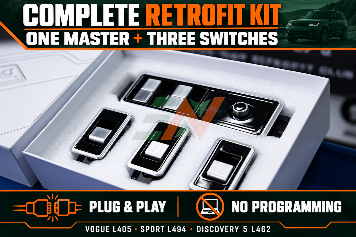 LCD Touch Screen Replacement Board for Range Rover Vogue L405 - complete retrofit kit with one master and three switches