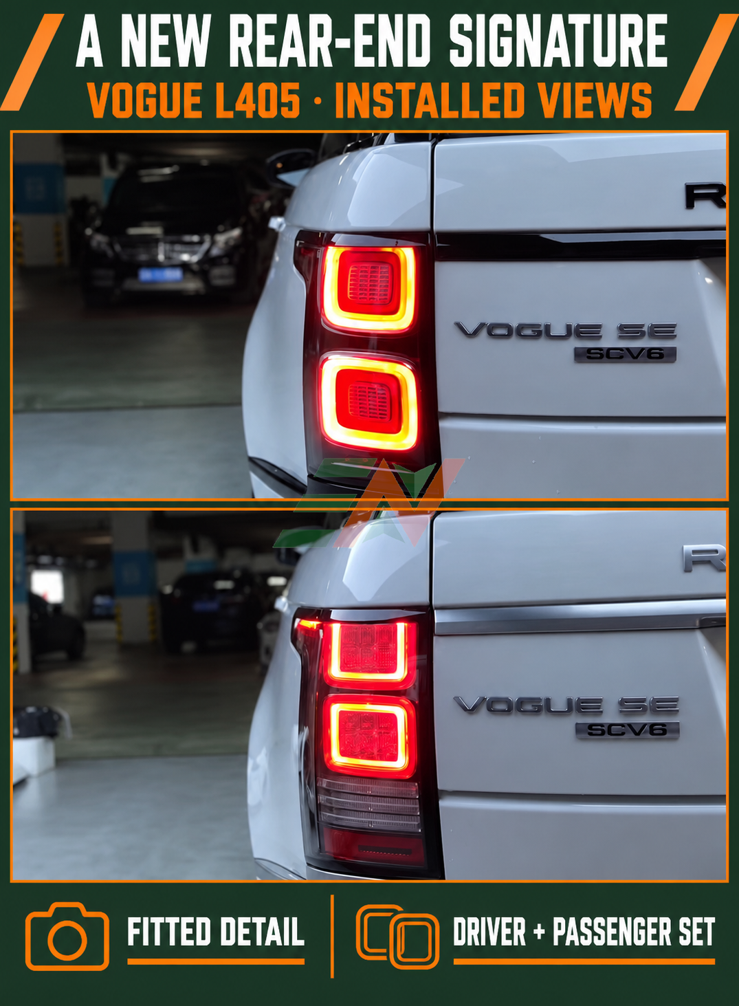 LED Brake-Tail Light Assembly for a 2013-2017 Land Rover Range Rover Vogue L405
