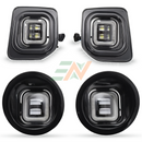 LED fog light DRL assembly for Land Rover Discovery 4 2010-2016 models two rectangular and two round units