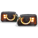 Land Rover Discovery 4 LED Headlight Assembly with dynamic turn signals and yellow sequential lights