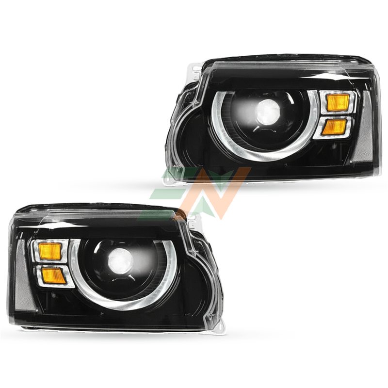 LED Headlight Assembly Land Rover Discovery 4 with high intensity beams and dynamic turn signals