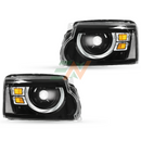 LED Headlight Assembly Land Rover Discovery 4 with high intensity beams and dynamic turn signals