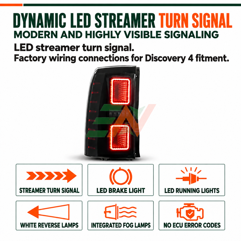 LED Tail Light Assembly Land Rover Discovery 4 dynamic signal light with start animation