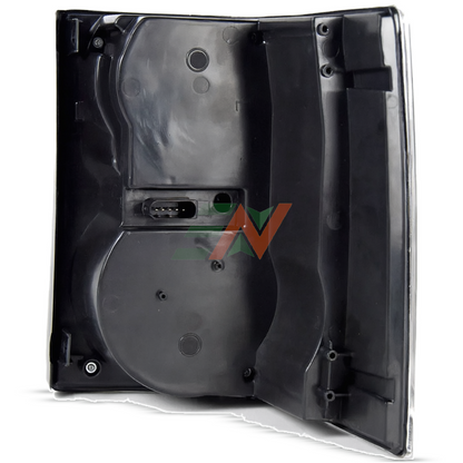 LED taillight upgrade for Range Rover Vogue L322 with rear view of housing and electrical connector