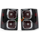 LED taillights for Range Rover Vogue L322 Defender style with chrome trim