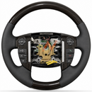 Mahogany Wood Steering Wheel for Land Rover Discovery 4 L319 with upper and lower wood sections