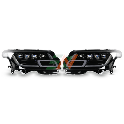 Matrix Style DRL 4 Lens Headlights Facelift-Conversion for Range Rover Vogue L405