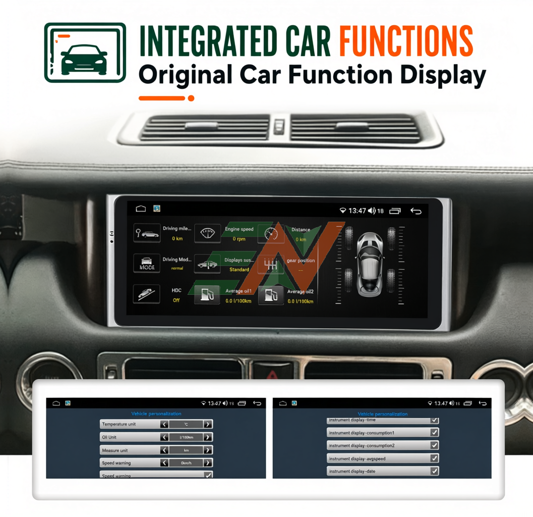 Multimedia player for Range Rover Vogue L322 with Sync 4x4 vehicle systems display