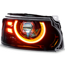 Vehicle Headlamp Plug And Play Upgrade for Range Rover Sport L320 with amber ring light design