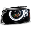 Range Rover Sport L320 vehicle headlamp plug and play upgrade with white ring light design