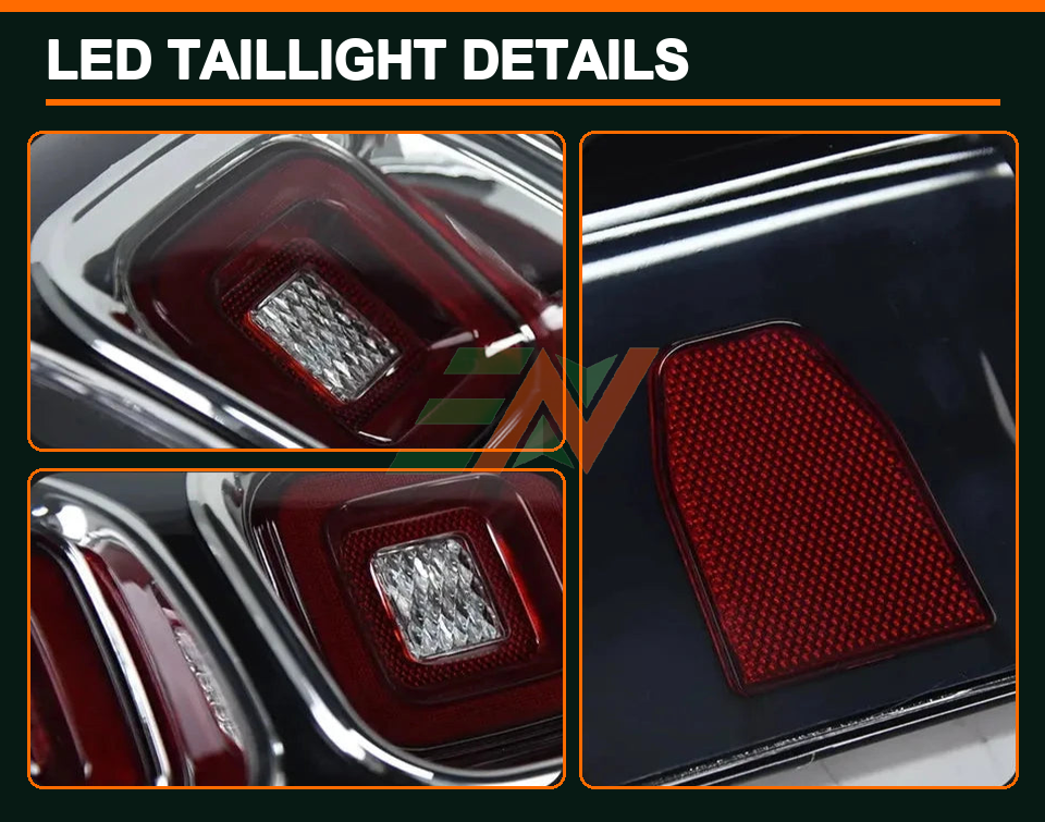Vehicle Headlamp Plug And Play Upgrade Replacement Range Rover Vogue L322 LED taillights close-up details