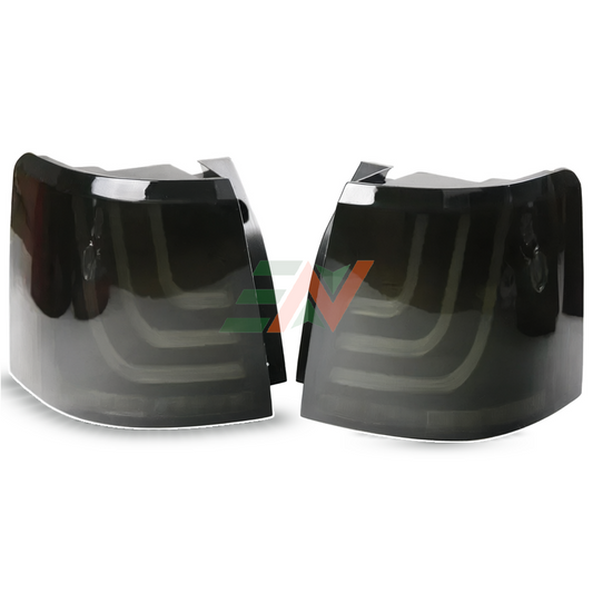 Reemplazo de faros de vehículo Range Rover Sport L320 conjunto de luces traseras color negro con diseño OLED dinámico