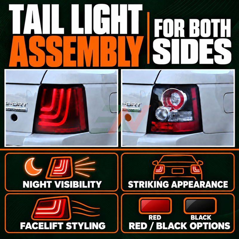 Vehicle headlamp replacement Range Rover Sport L320 LED tail lights with dynamic OLED design for both sides