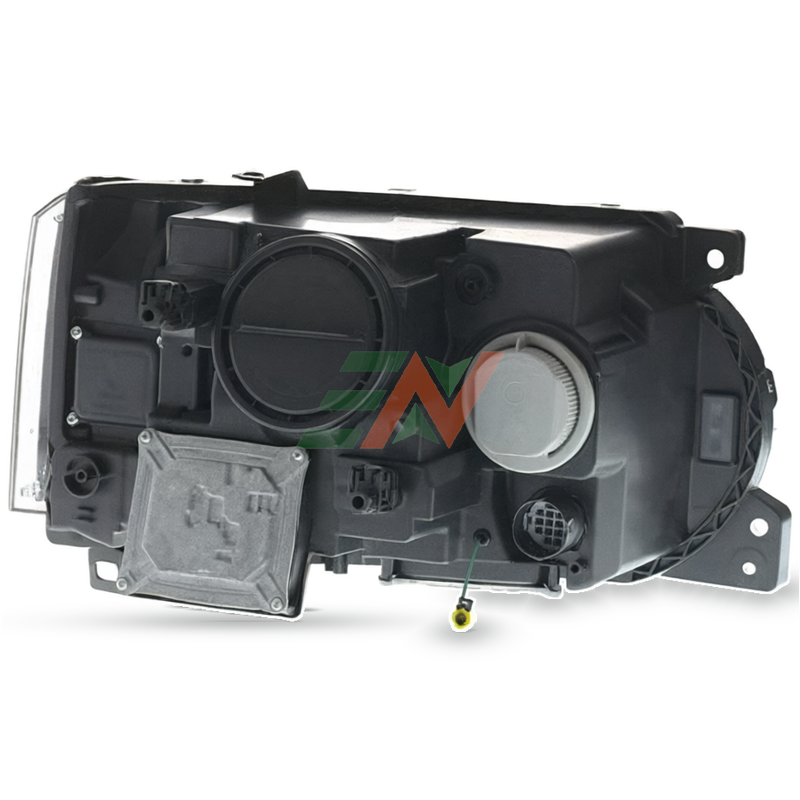 Vehicle headlamp replacement for Range Rover Vogue L322 rear view with wiring and connectors