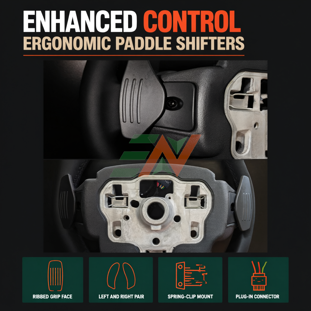 Vehicle steering wheels Land Rover Discovery 4 new-gen style steering wheel with ergonomic paddle shifters