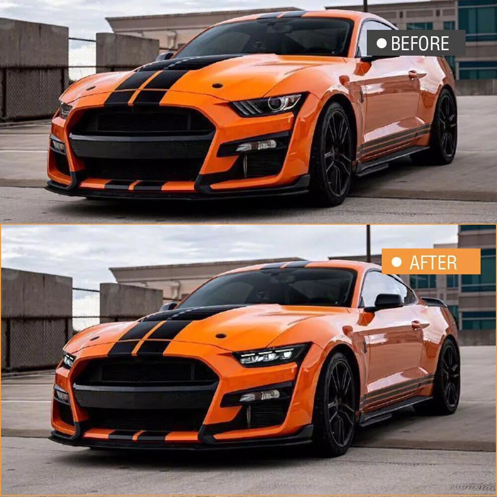 Faros secuenciales LED de triple haz para Ford Mustang